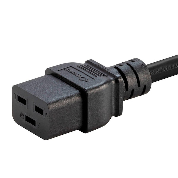 Heavy Duty Power Cord - NEMA 6-20P To IEC 60320 C19_ 12AWG_ 20A/2500W_